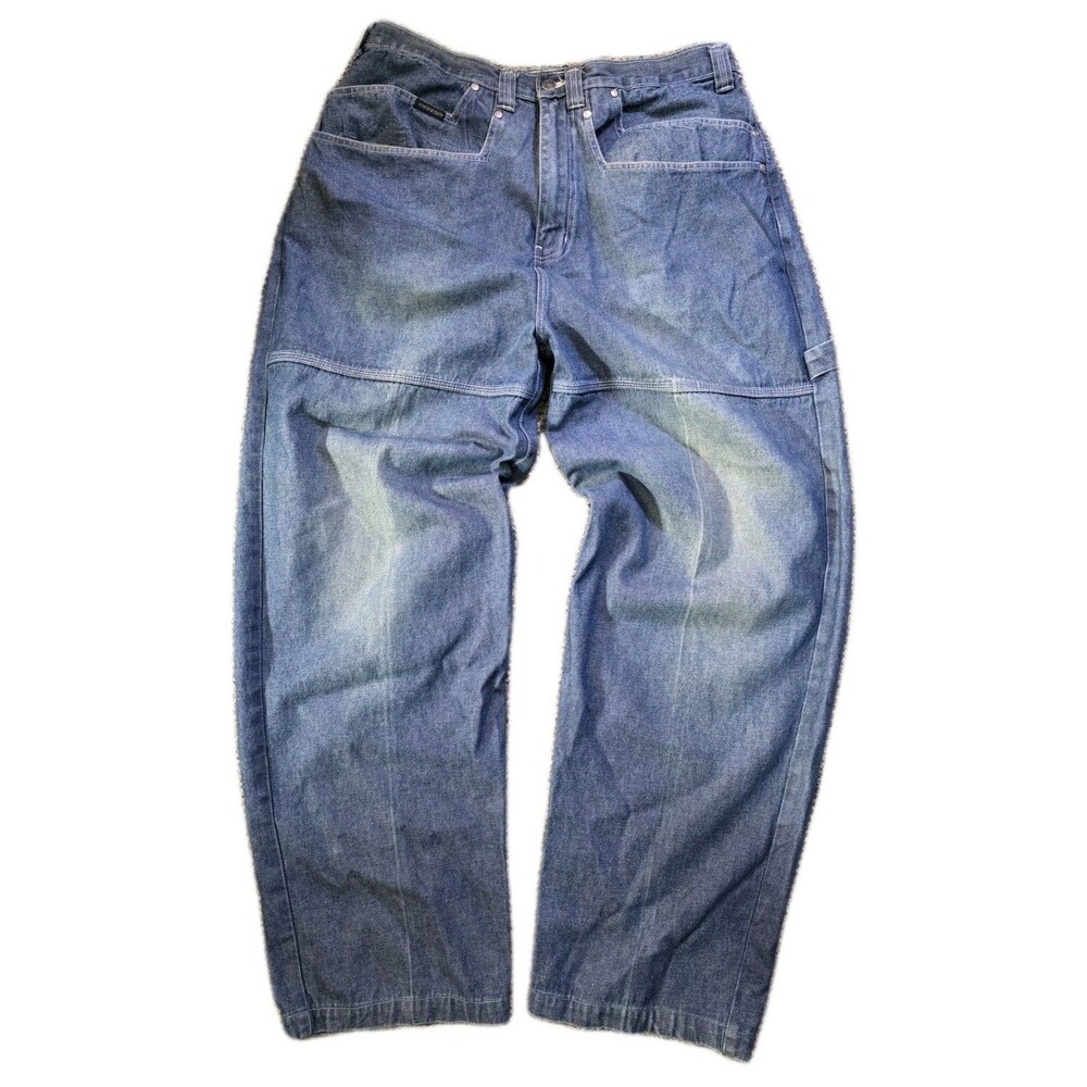 Vintage Y2K Knockout Men’s Jeans 38X34 Baggy Wide Leg Skater Hip Hop Streetwear